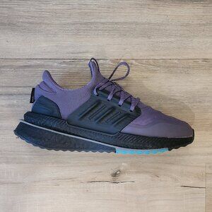 adidas X_PLRBOOST purple black women's sneakers